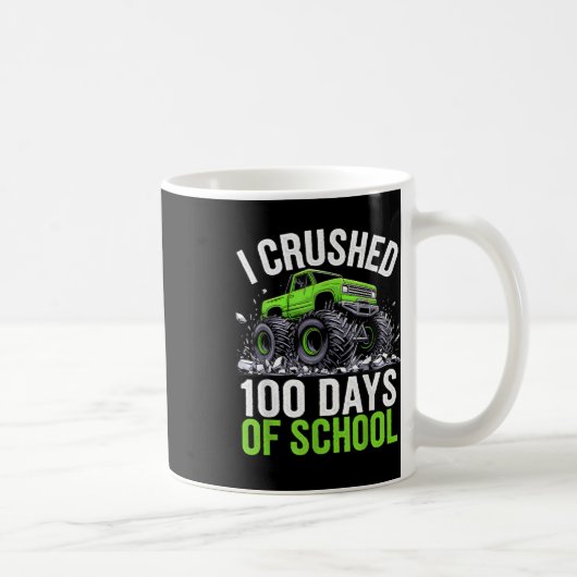 100日の学校モンスタートラック100日目 コーヒーマグカップ (右)