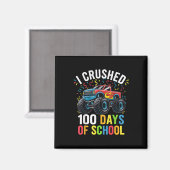 100日の学校モンスタートラック100日目 マグネット (正面/裏面)