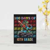 100日の学校モンスタートラック100日Scho カード (黄色い花)