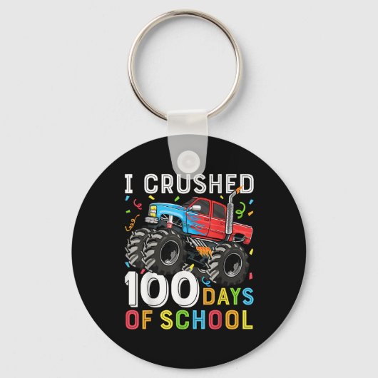 100日の学校モンスタートラック100日Scho キーホルダー (正面)
