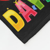 100日の学校モンスタートラック100日Scho フリースブランケット (角)