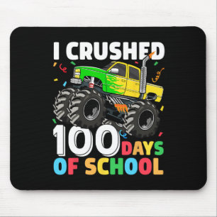 100日の学校モンスタートラック100日Scho マウスパッド