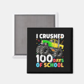 100日の学校モンスタートラック100日Scho マグネット (正面/裏面)