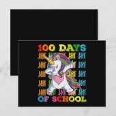 100日の学校ユニコーン先生 ポストカード (正面/裏面)
