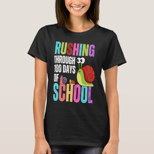 100日の学校ラッシュカタツムリ先生クール生 Tシャツ (正面)