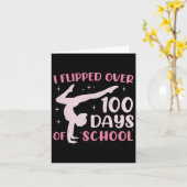 100日の学校体操女子女子10代の応援 カード (黄色い花)