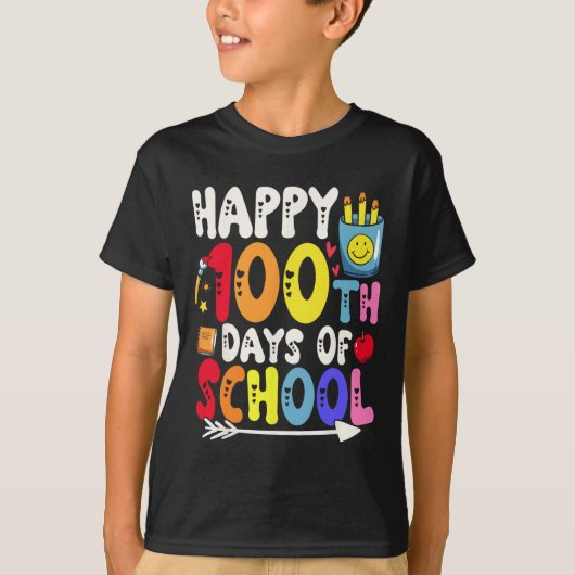 100日の学校先生と学生1 Tシャツ (正面)