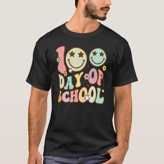 100日の学校先生と学生1 Tシャツ (正面)