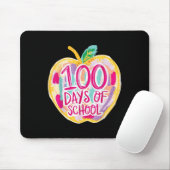 100日の学校先生キッズレトロ マウスパッド (マウス)