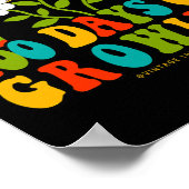 100日の学校先生キッズ100日のGrowin ポスター (角)