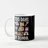 100日の学校先生キッズ100日目 コーヒーマグカップ (左)