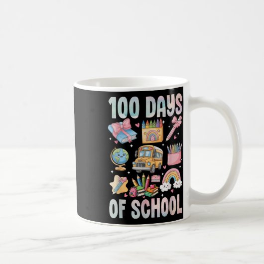 100日の学校先生キッズ100日目 コーヒーマグカップ (右)
