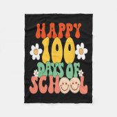 100日の学校先生キッズGroovy Happy100th フリースブランケット (正面)