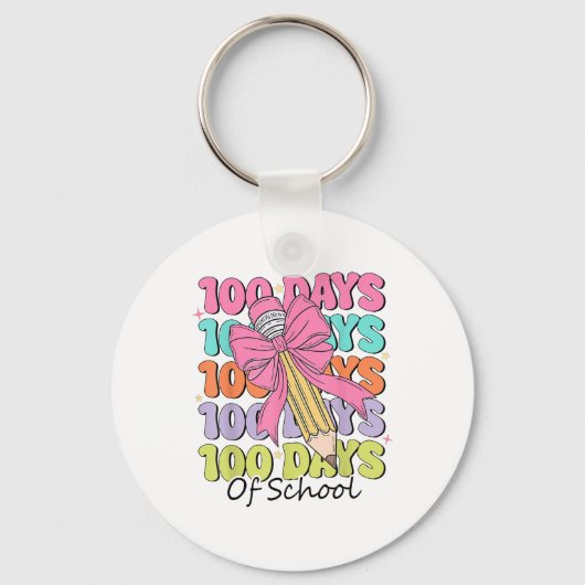 100日の学校先生コケットボウ100日目 キーホルダー (正面)