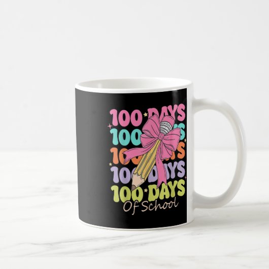 100日の学校先生コケットボウ100日目 コーヒーマグカップ (右)