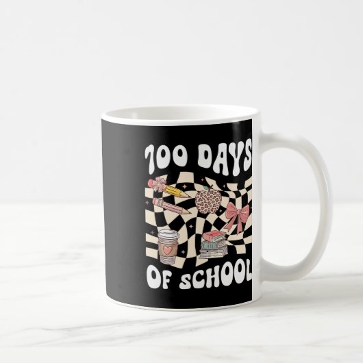100日の学校先生コケットボウ100日目 コーヒーマグカップ (右)