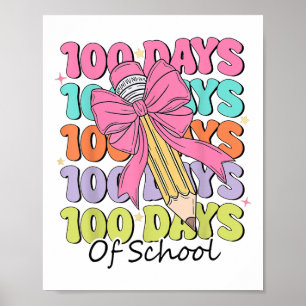 100日の学校先生コケットボウ100日目 ポスター