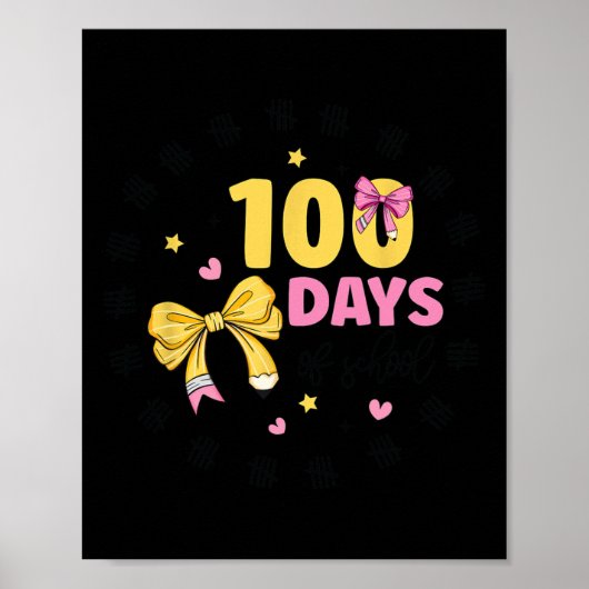 100日の学校先生コケットボウ100日目 ポスター (正面)
