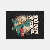 100日の学校先生ディドヒーロー100日目 フリースブランケット (正面(横))