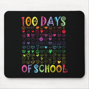 100日の学校先生子供の学生少年の女の子1 マウスパッド