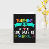 100日の学校先生子供ギフトへ カード (黄色い花)