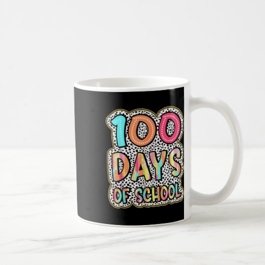 100日の学校先生子供100日目 コーヒーマグカップ (右)