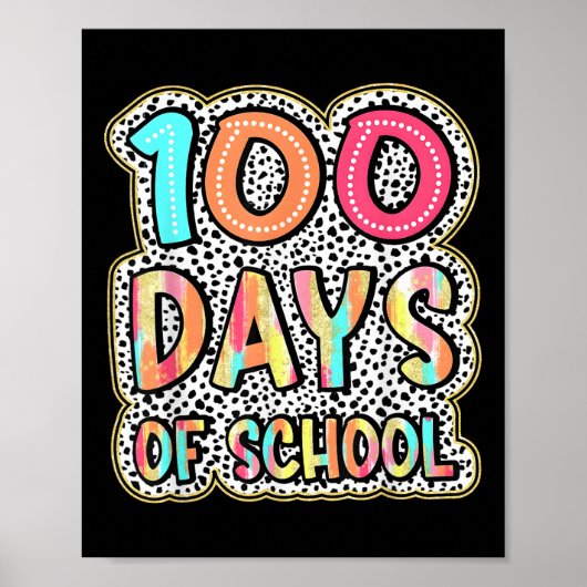 100日の学校先生子供100日目 ポスター (正面)