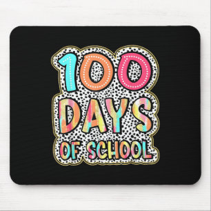 100日の学校先生子供100日目 マウスパッド