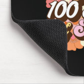 100日の学校先生子供Groovy 100th Day マウスパッド (コーナー)