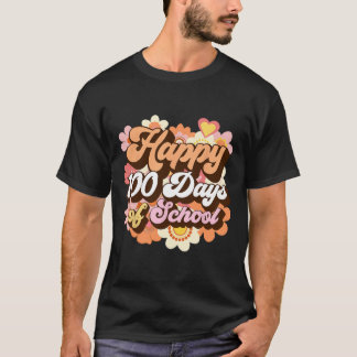 100日の学校先生子供Groovy 100th Day Tシャツ