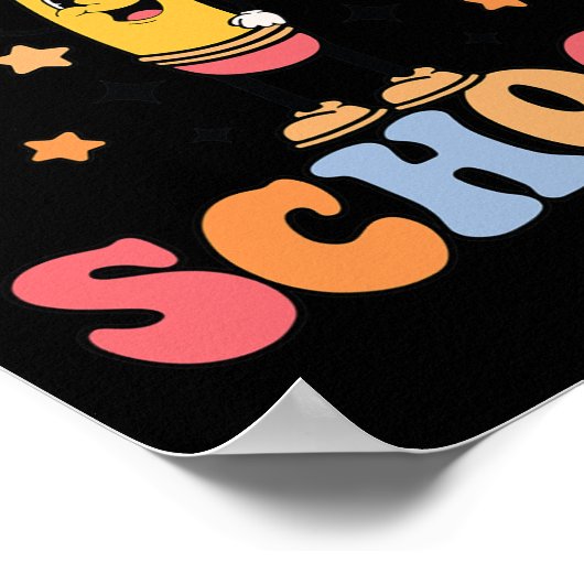 100日の学校先生学生100th Day Sch ポスター (角)