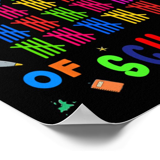 100日の学校先生生最初の100日 ポスター (角)