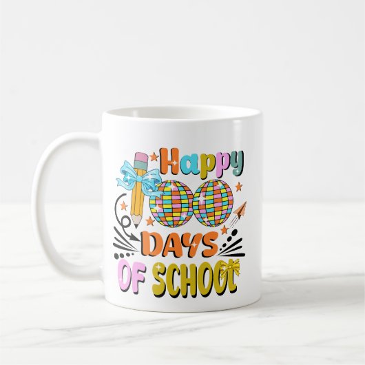 100日の学校先生。先生評価 コーヒーマグカップ (左)