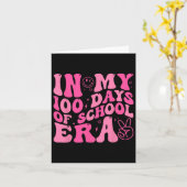 100日の学校時代レトロディスコ100日目 カード (黄色い花)