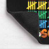 100日の学校楽しい100日目教え マウスパッド (コーナー)