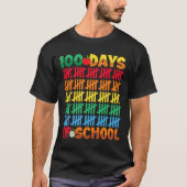 100日の学校楽しい100日目教え Tシャツ (正面)