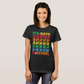 100日の学校楽しい100日目教え Tシャツ (正面フル)