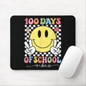100日の学校生活かわいいスマイル顔100th マウスパッド (マウス)