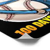 100日の学校野球幼稚園B ポスター (角)