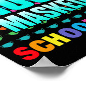 100日の学校1日の仮面生き延び100日 ポスター (角)