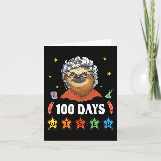 100日の学校100年の老婦人の衣装W カード (正面)