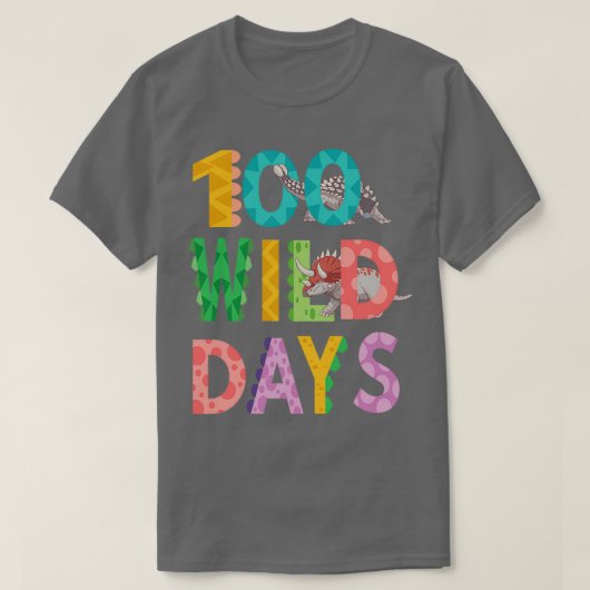 100日の学校100日ギフト頭が切れるアイディアクラス Tシャツ (デザイン正面)
