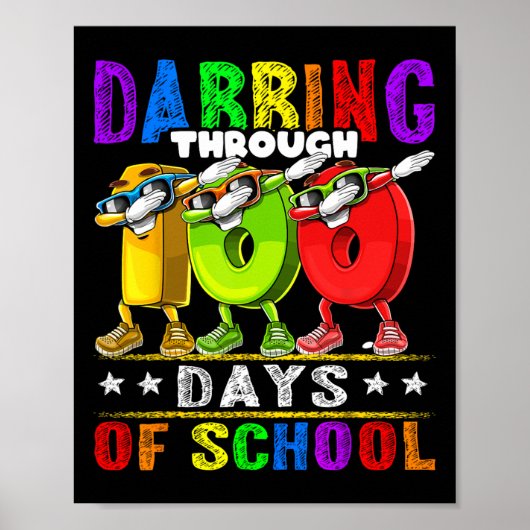 100日の学校100日学校の子供 ポスター (正面)