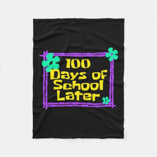 100日の学校100日後教え フリースブランケット (正面)