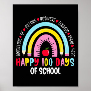 100日の学校100日目の幸せ ポスター