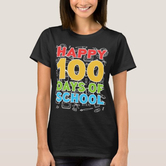 100日の学校100日目 Tシャツ (正面)