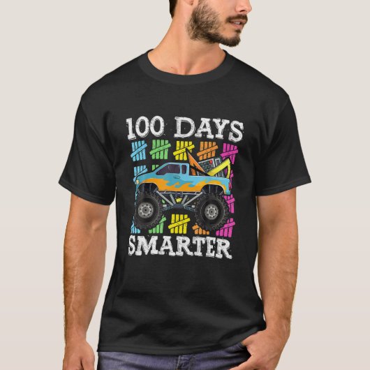 100日の学校100日頭が切れるハートラブボーイ Tシャツ (正面)