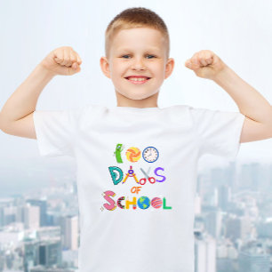 100日の学校100頭が切れる日の子供 Tシャツ