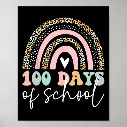 100日の学校100th日レインボー先生キッズ ポスター (正面)