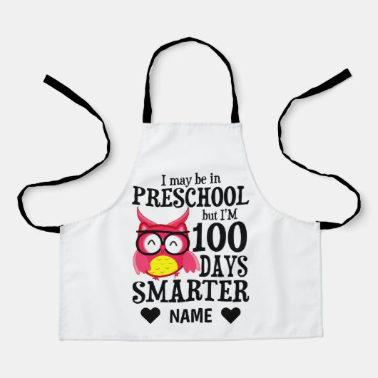 100日の学校 – 幼稚園 エプロン (正面)